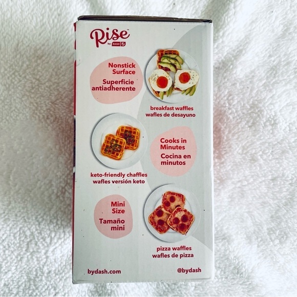 Rise By Dash Mini Waffle Maker – Red - Picture 5 of 7